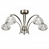 Ripple 5 Light Ceiling Fitting Satin Nickel Finish