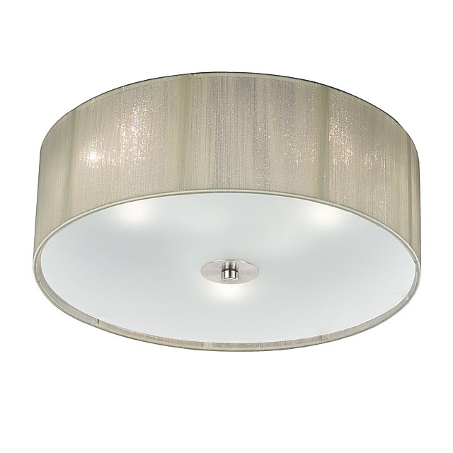 Desire 3 light Flush Satin Nickel Finish
