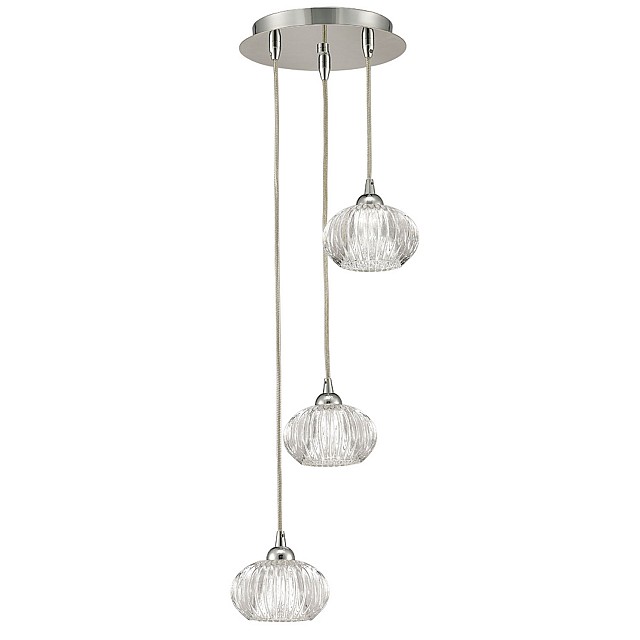 Tizzy 3 light Spreader Chrome Finish