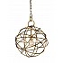 Orbit 1 light Pendant Painted Antique / Gold Finish