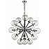 Reaction 18 light Fitting Black / Silver Finish
