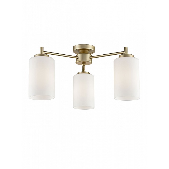 Decima 3 light Fitting(Down) Gold Colour Finish