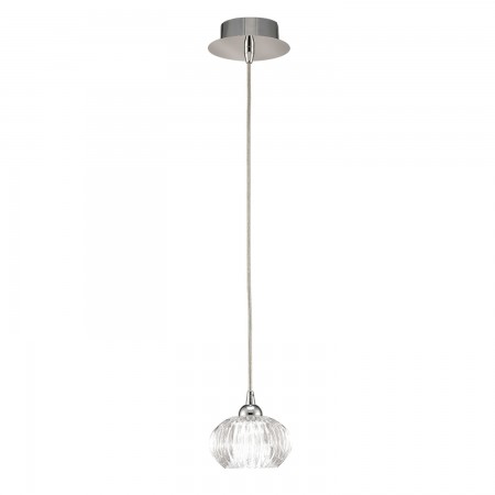 Tizzy Single Pendant Chrome Finish