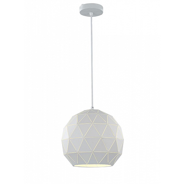 Tangent Medium Pendant White Finish