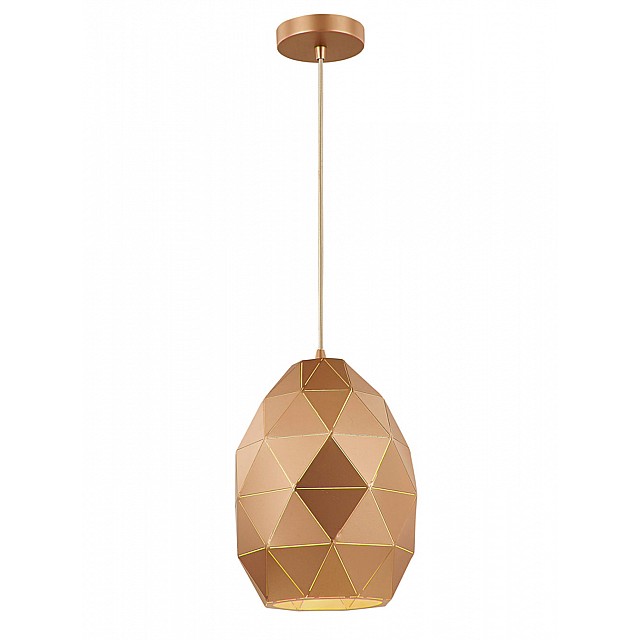 Tangent Oval Pendant Gold Colour Finish