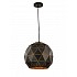 Tangent Large Pendant Black / Gold Finish