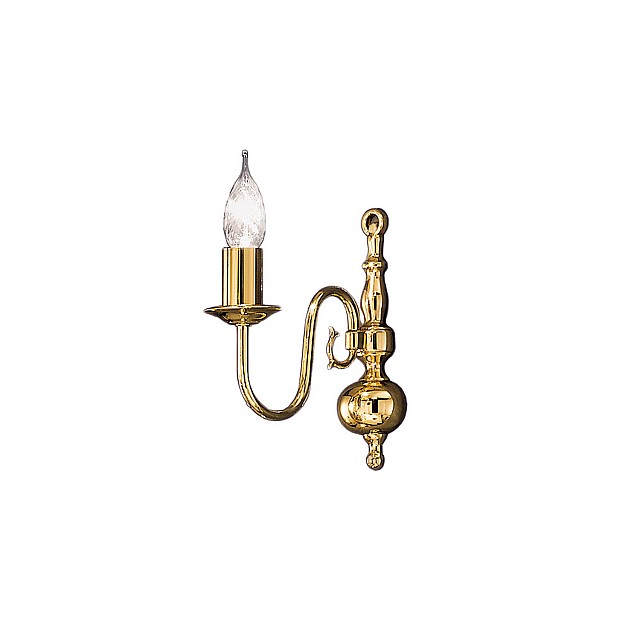 Delft 1lt Bracket Polished Brass Finish