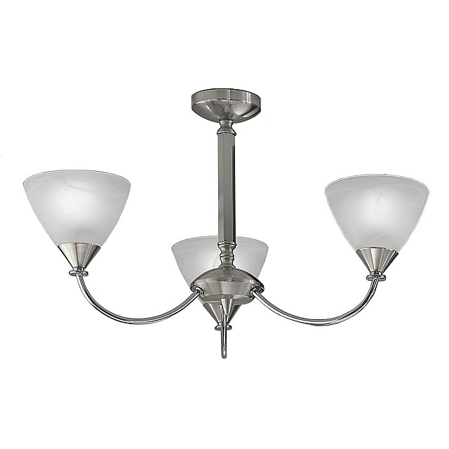 Meridian 3lt Fitting Brushed Nickel Finish