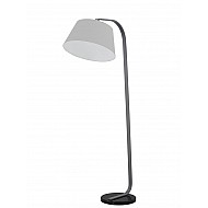 Standard Lamp with Grey Shade Dark Grey Finish
