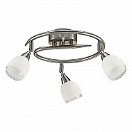 Lutina 3 light Ceiling Spot Satin Nickel Finish