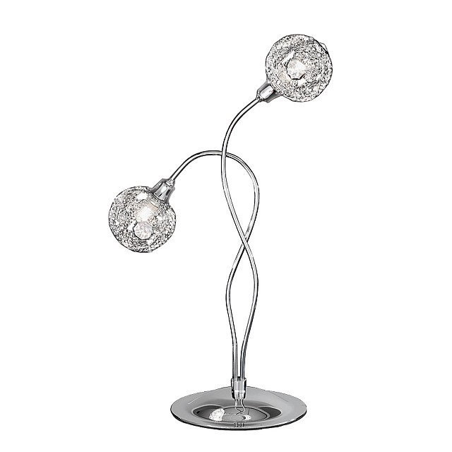 Horologica 2 light TableLamp Chrome Finish
