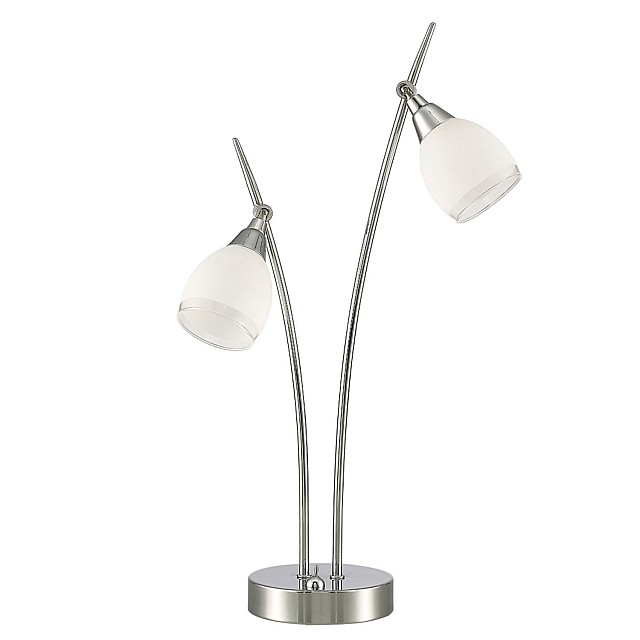 Lutina 2 light Table Lamp Chrome Finish