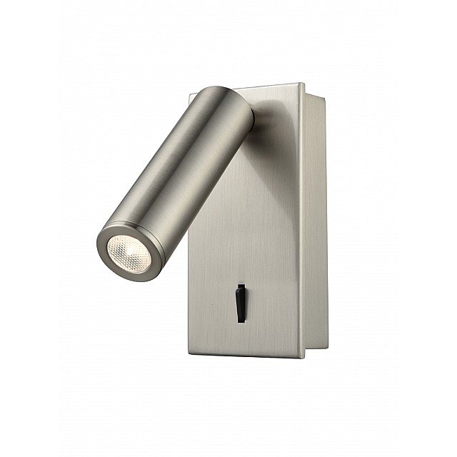 LED Reading Light (Recess) Satin Nickel Finish