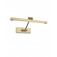 LED Square Section Picture Light 8W Gold Finish