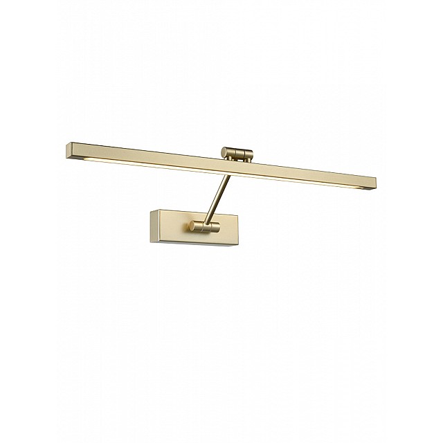LED Square Section Picture Light 12W Gold Finish