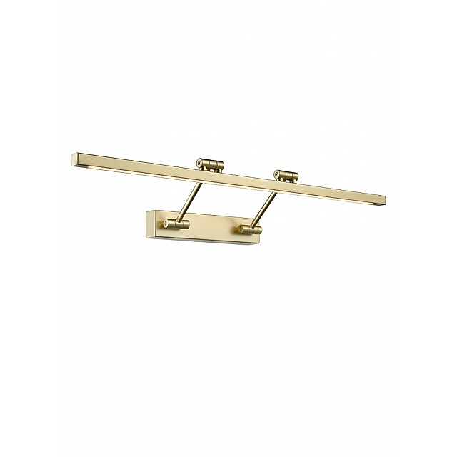 LED Square Section Picture Light 16W Gold Finish