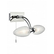 Bathroom 2 light WallBracket. IP44 Chrome Finish