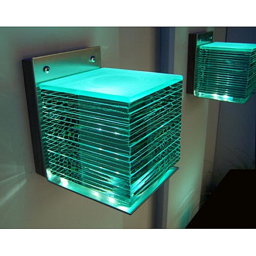 Glass Layer Blocks Garden LED Glass Block Lights