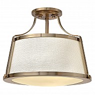Charlotte 3 Light Semi-Flush - Brushed Caramel