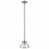 Congress 1 Light Clear Glass Pendant - Chrome