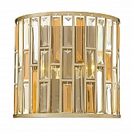 Gemma 2 Light Wall Light - Silver Leaf
