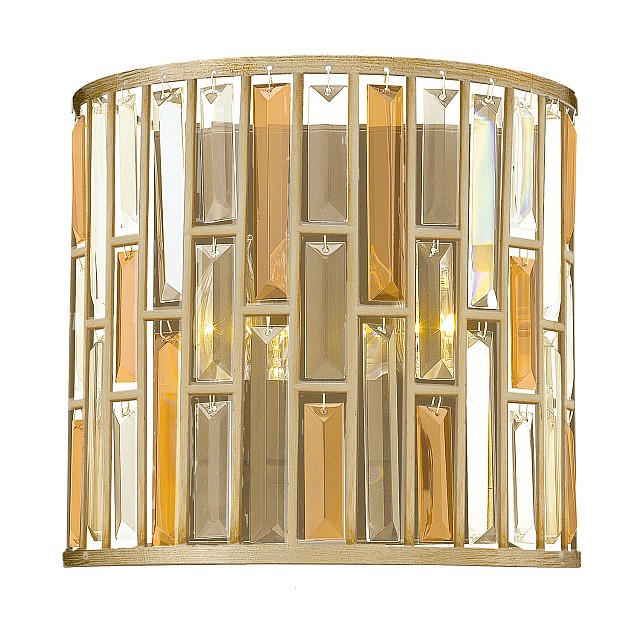 Gemma 2 Light Wall Light - Silver Leaf