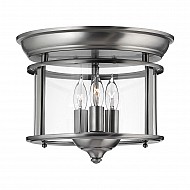 Gentry 3 Light Flush Mount - Pewter