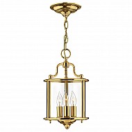 Gentry 3 Light Small Pendant - Polished Brass