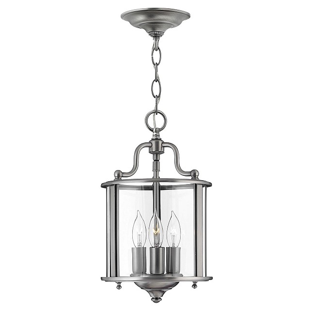 Gentry 3 Light Small Pendant - Pewter