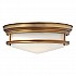 Hadley 3 Light Flush - Brushed Bronze