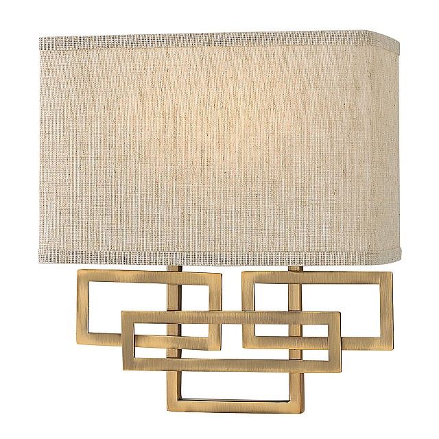 Lanza 2 Light Wall Light - Brushed Bronze