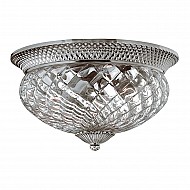Plantation 3 Light Large Flush - Polished Antique Nickel