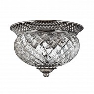Plantation 2 Light Small Flush - Polished Antique Nickel