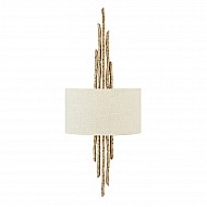 Spyre 2 Light Wall Light - Champagne Gold