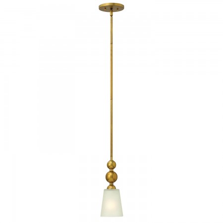Zelda 1 Light Mini Pendant - Vintage Brass