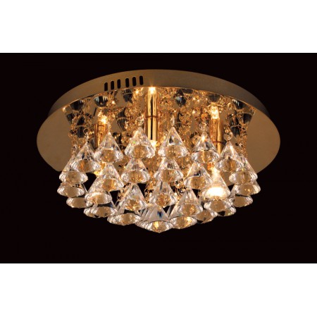 Parma Crystal Flush 4 Light Gold