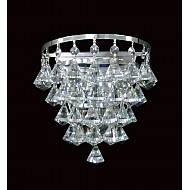Parma Crystal Wall Light Chrome