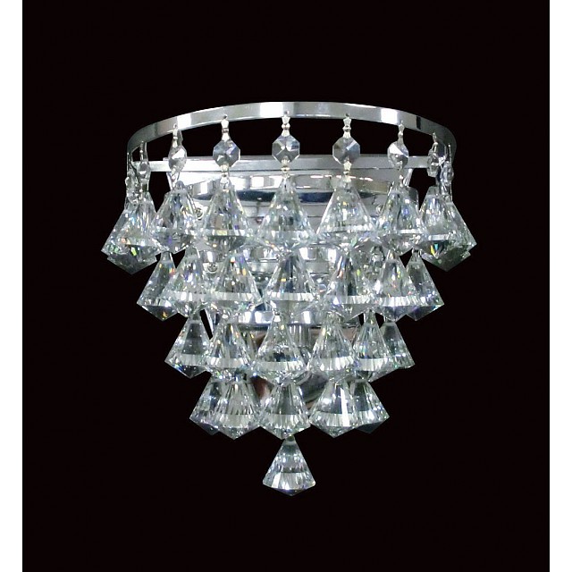 Parma Crystal Wall Light Chrome
