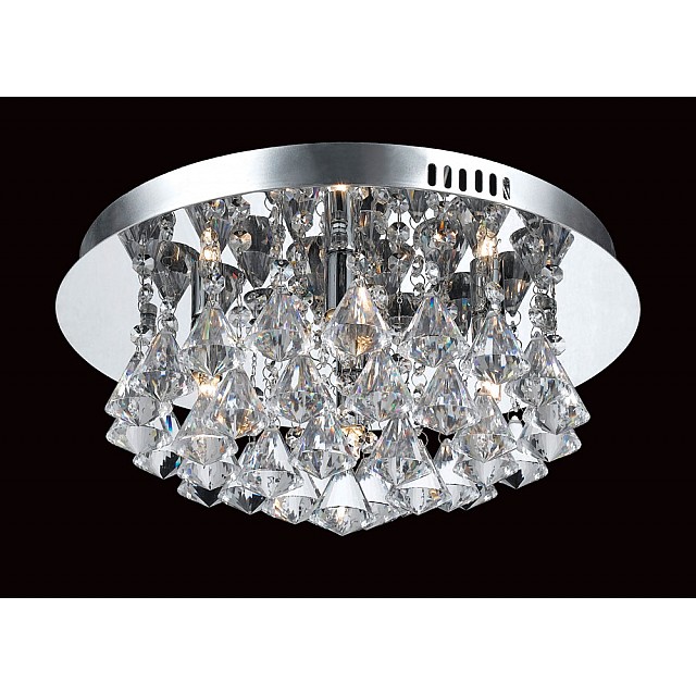 Parma Crystal Flush 4 Light Chrome