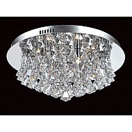 Parma Crystal Flush 6 Light Chrome