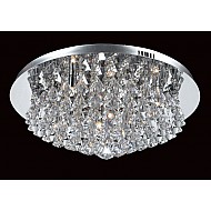 Parma Crystal Flush 8 Light Chrome