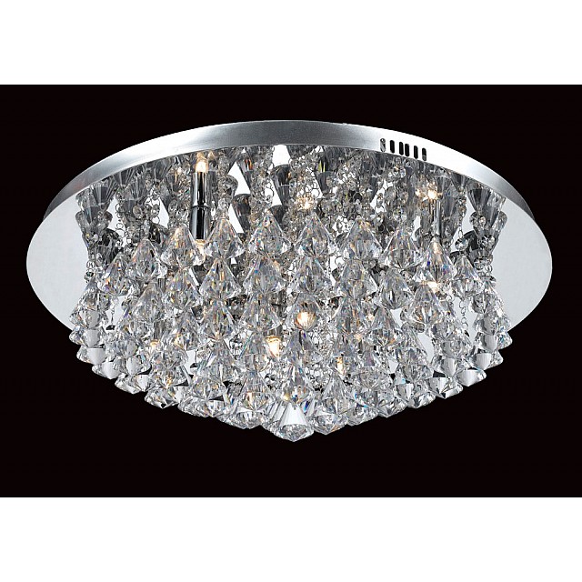 Parma Crystal Flush 8 Light Chrome