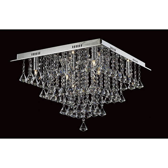 Parma Square 8 Light Flush