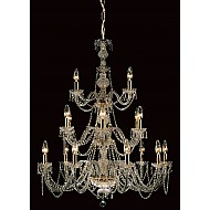 18 Light Chandelier with Strass Crystal