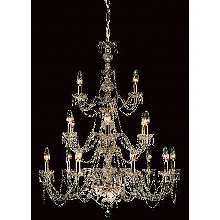 18 Light Chandelier with Strass Crystal