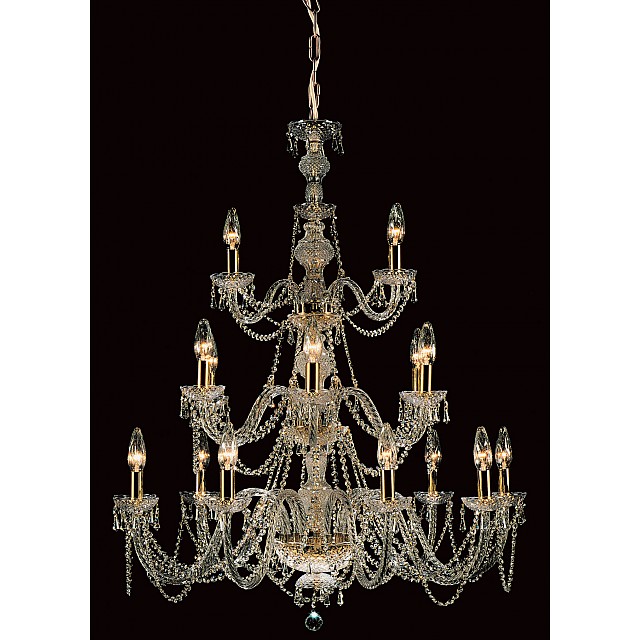 18 Light Chandelier with Strass Crystal
