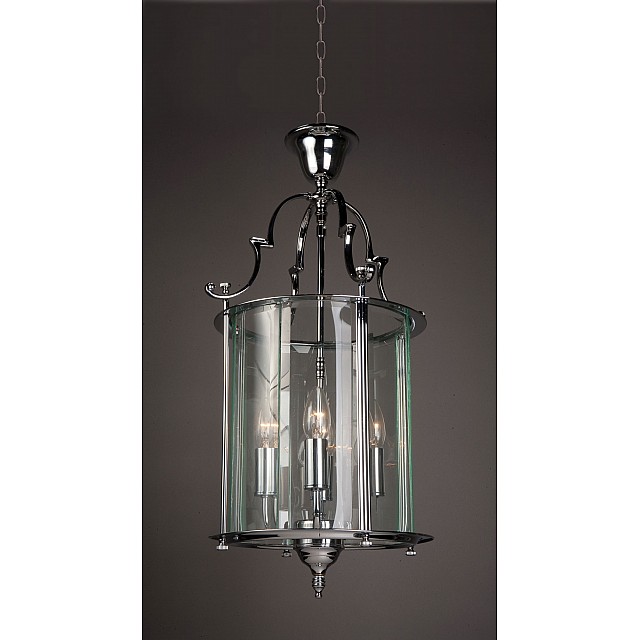 Lantern Polished Brass 4 Lt Pendant