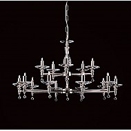 Starlite Layered 15 Lt Glass Pendant