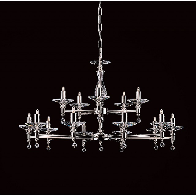 Starlite Layered 15 Lt Glass Pendant