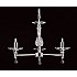 Optical Glass 4 Light Ceiling Pendant